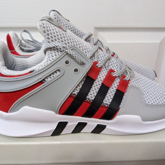 Adidas x Overkill EQT Support ADV Coat of Arms Size US11 Grey Red Black BY2939 - Picture 8 of 9